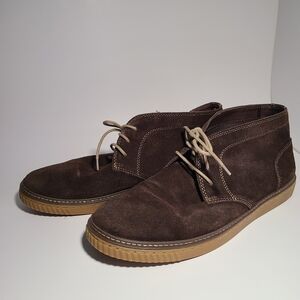 Classic Brown Suede Leather Johnson &Murphy Ankle Men's Chukka Boots Size 11.5